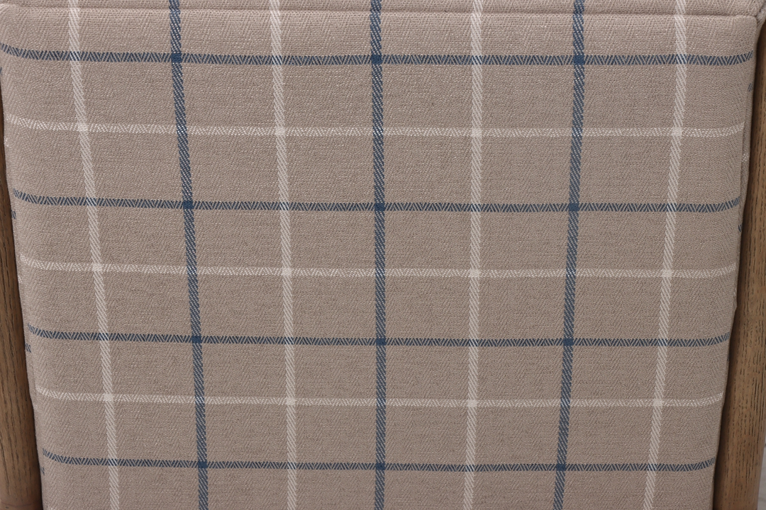 LUCA OCCASIONAL CHAIR -  COASTAL PLAID / HISTORY OAK image 4